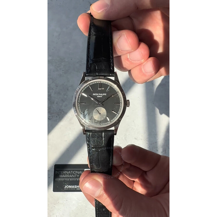 Patek Philippe Calatrava Hand Wind Grey Dial Men's Watch 6119G-001 - 6
