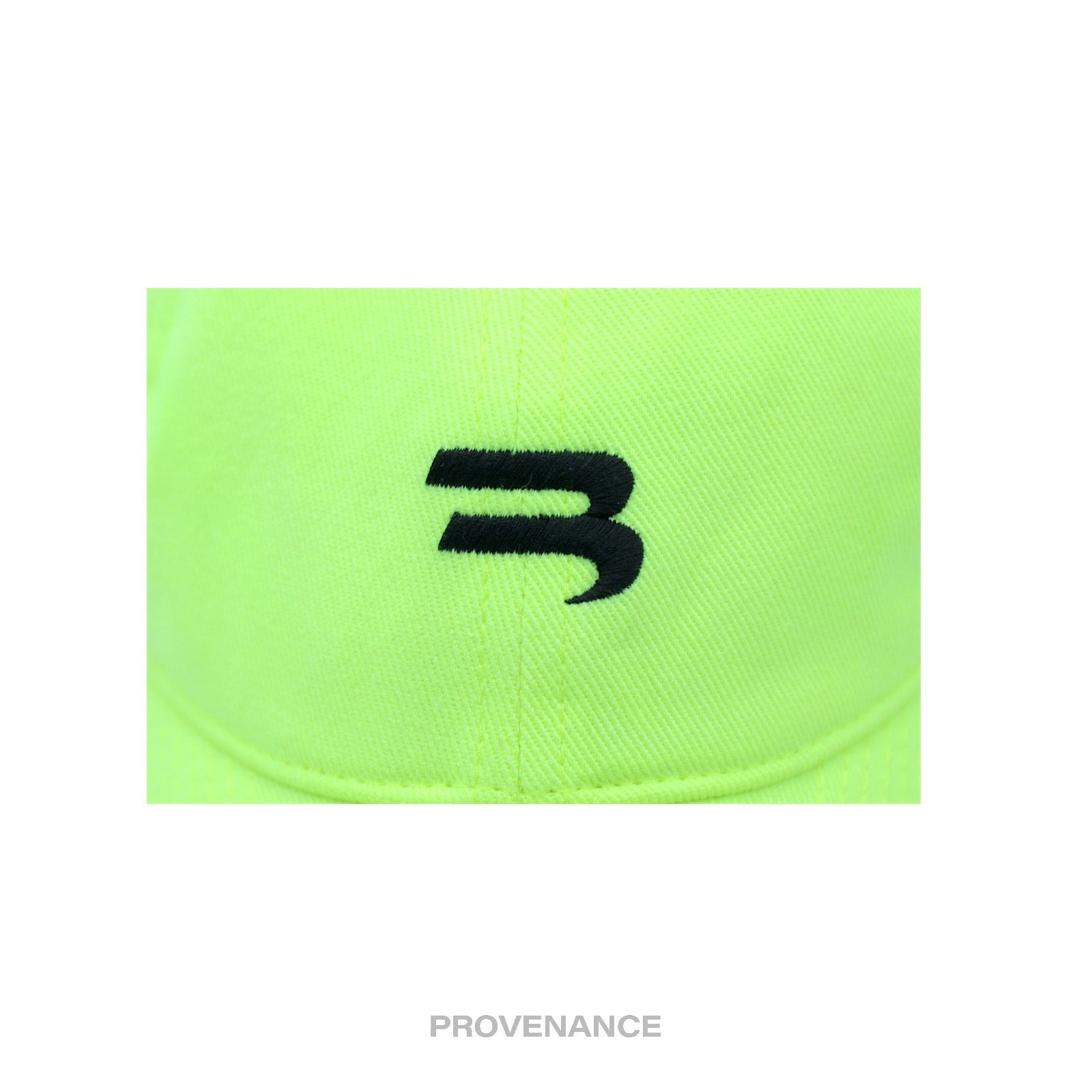 Balenciaga Soccer Crest Embroidered Logo Cap - Neon - 11