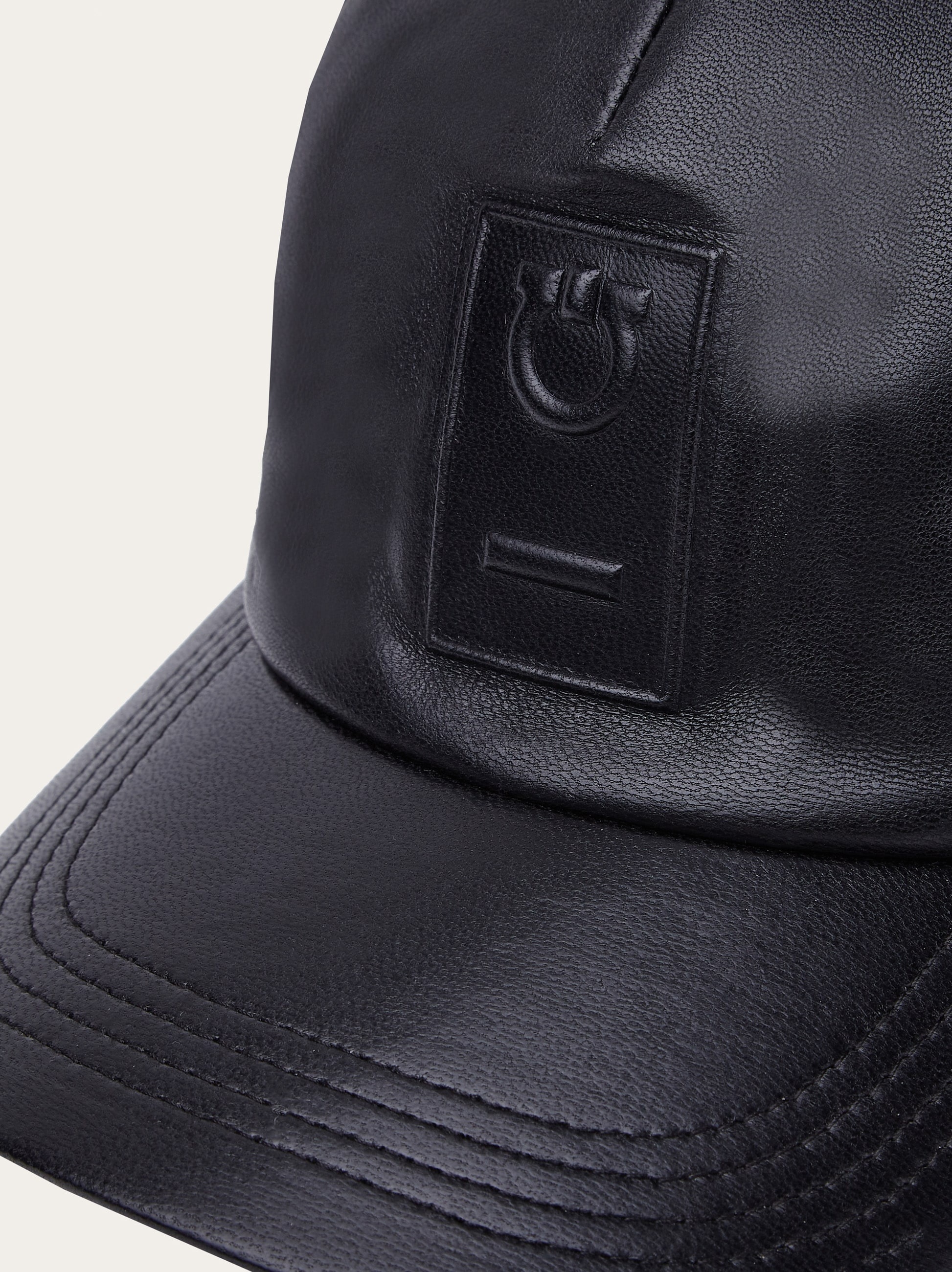 Nappa leather baseball cap - 2