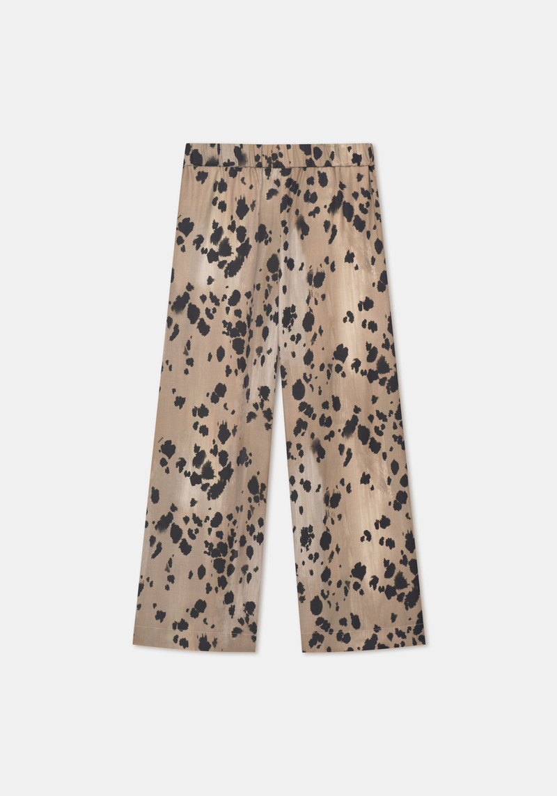 CRUST Animal print silk-blend pants 1