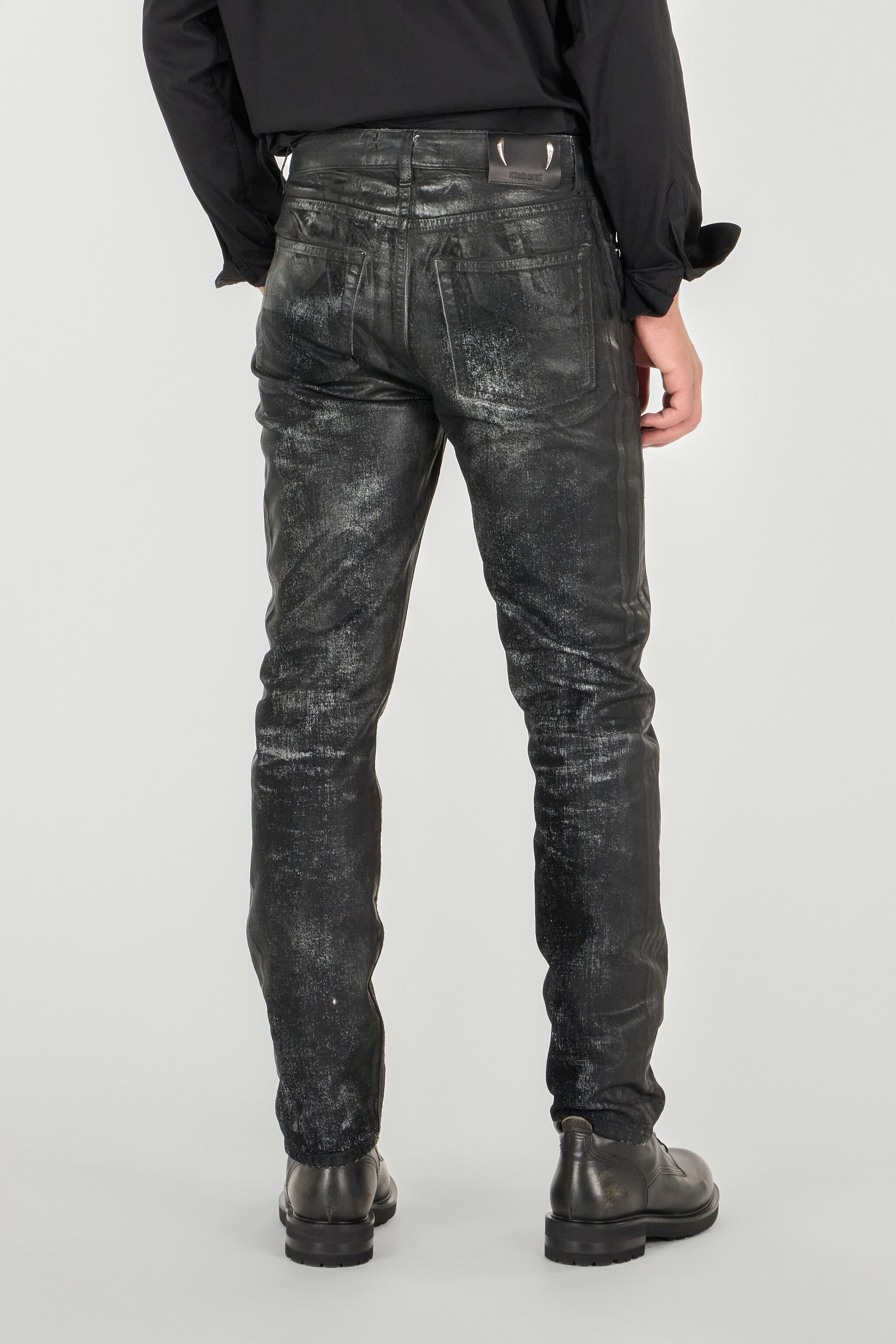 Used-effect pants - 4