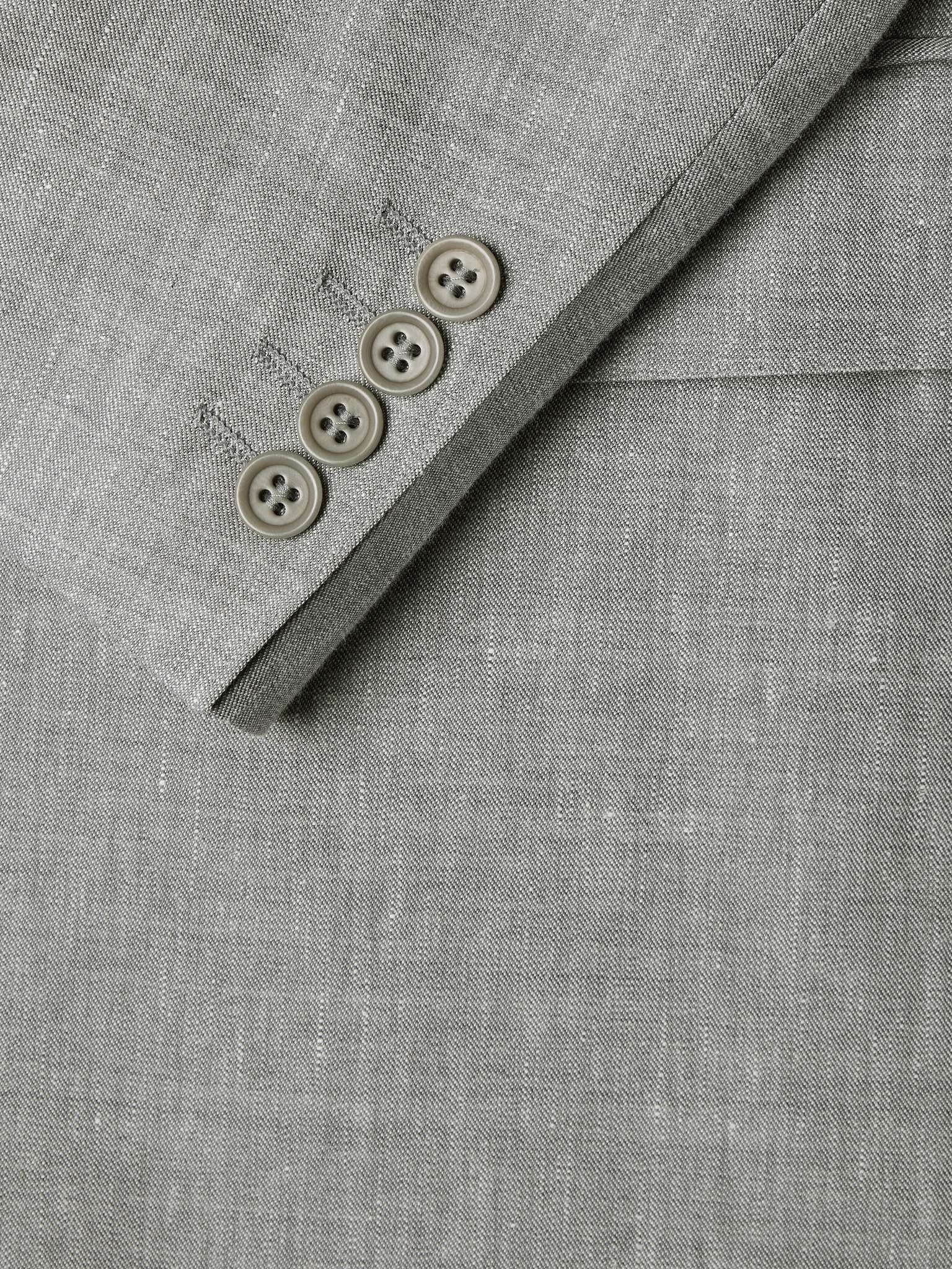 Linen and Wool-Blend Suit Jacket - 5