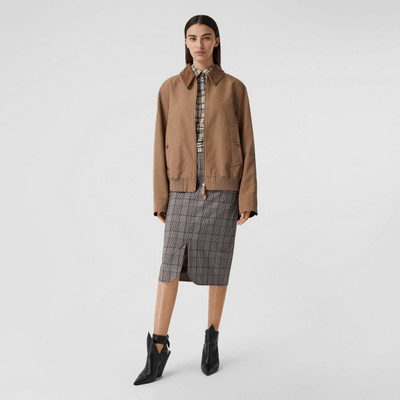 Burberry Check Wool Pencil Skirt outlook