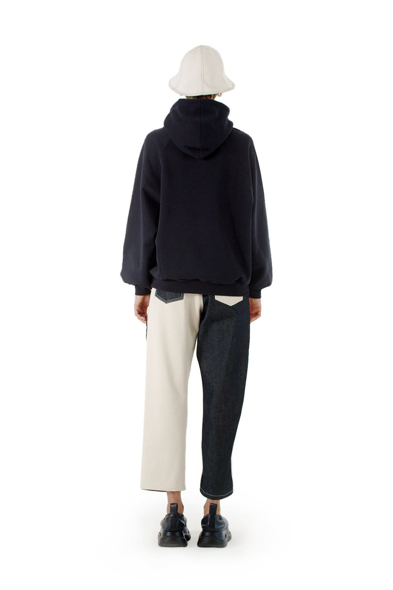 SUNNEI EMBROIDERED HOODIE / midnight blue outlook