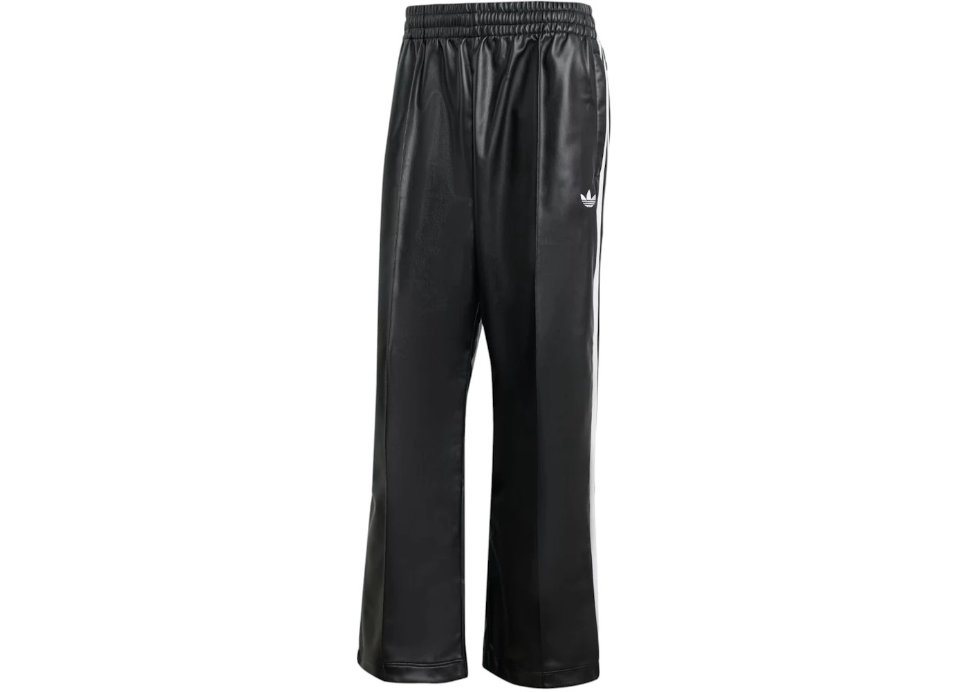 adidas x Jeremy Scott Faux Leather Wide Pants Black - 1
