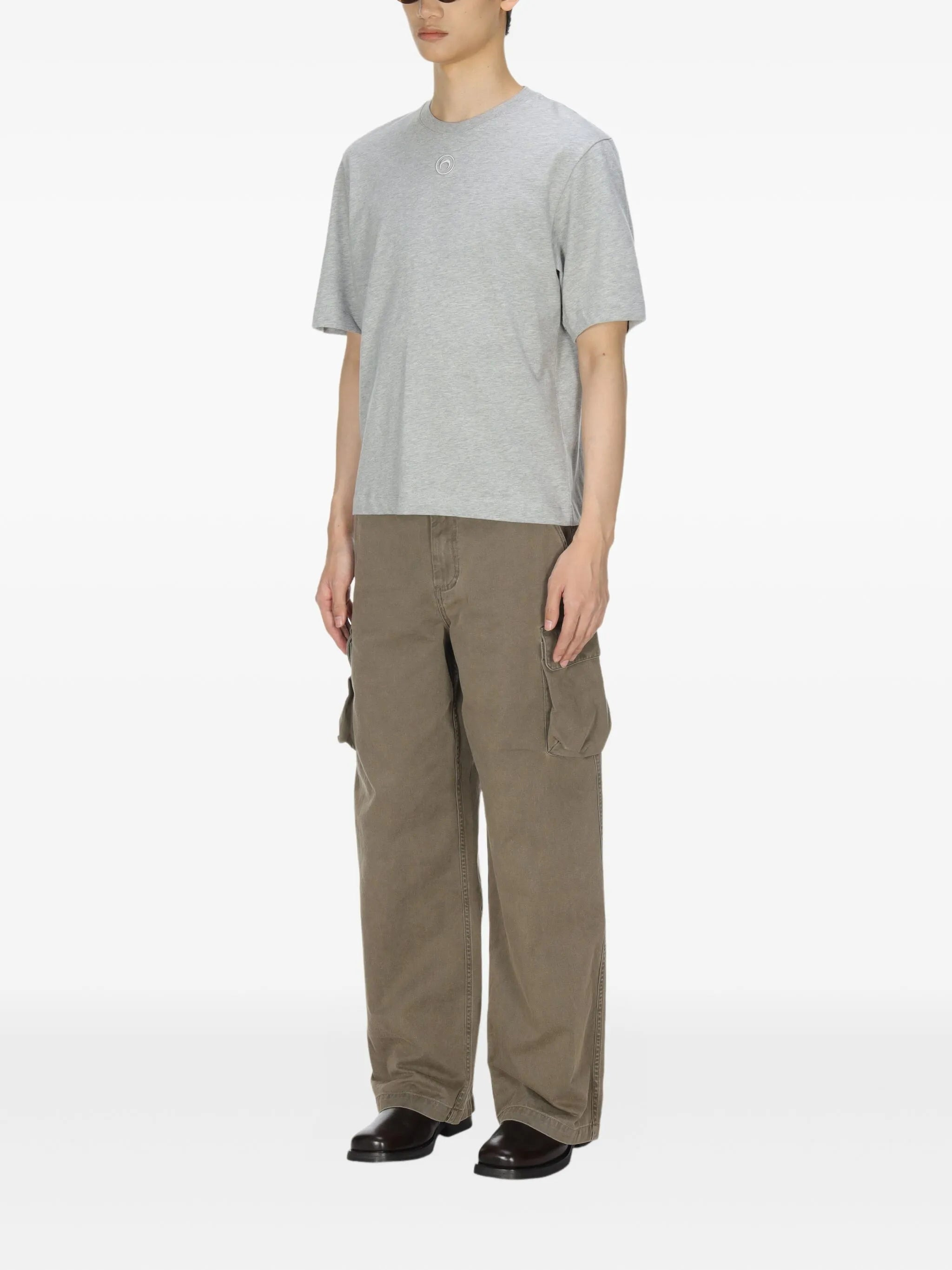 Marine Serre Moon-logo Cotton T-shirt - 3