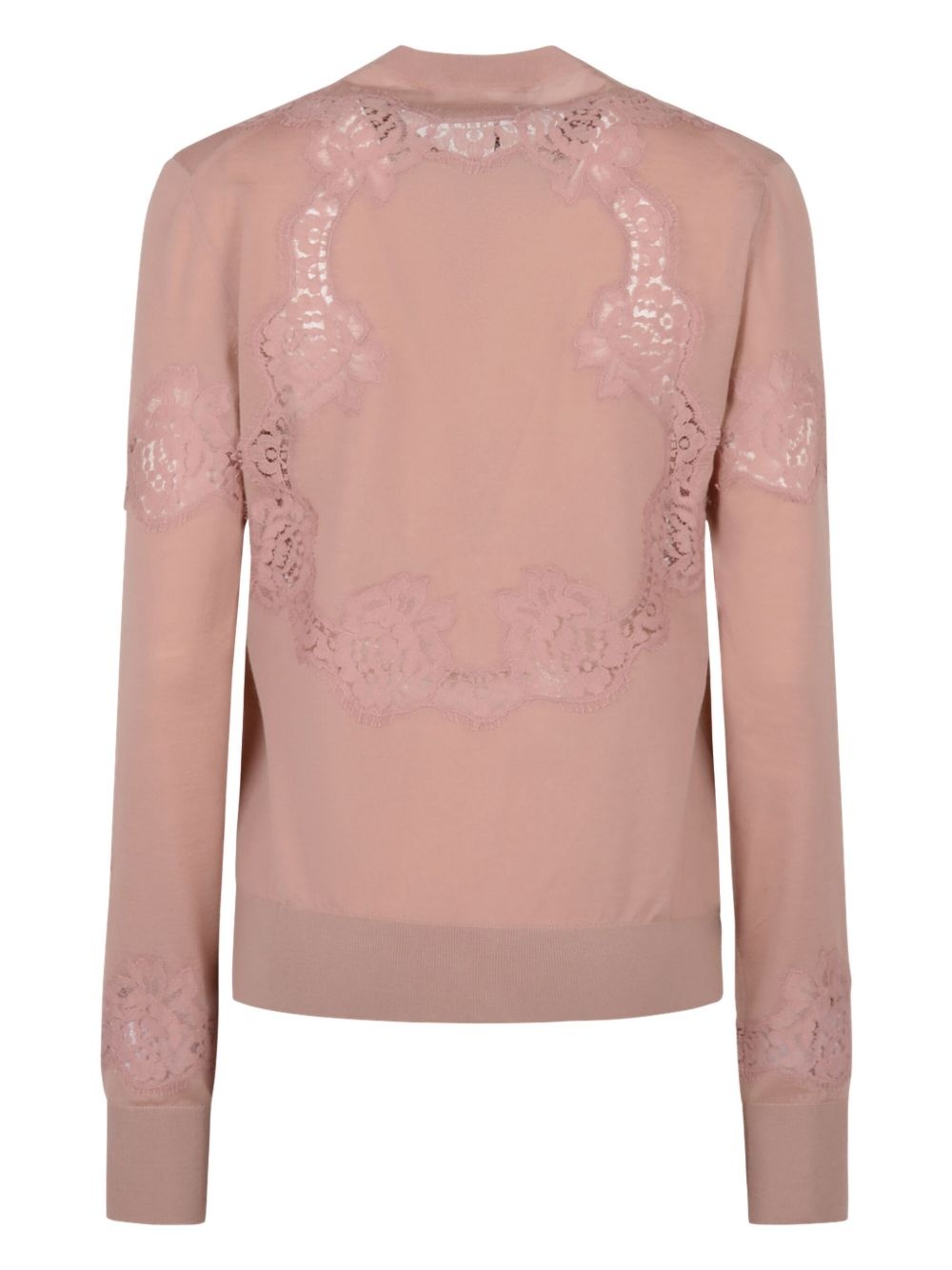 lace detailing cardigan - 2