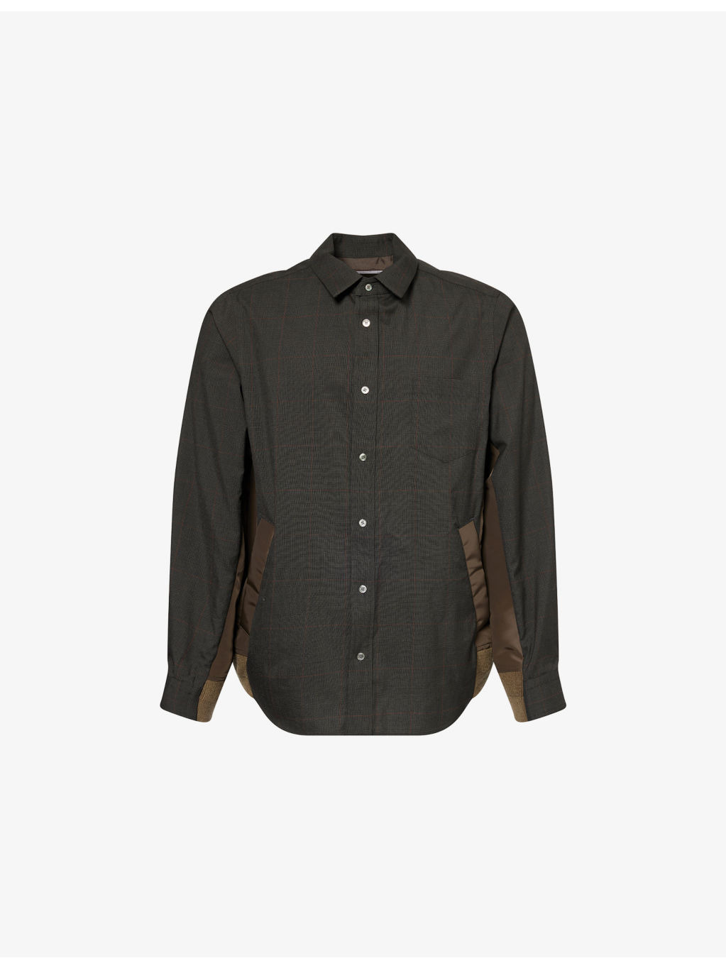 Glen Checked Wool-Blend Shirt - 1