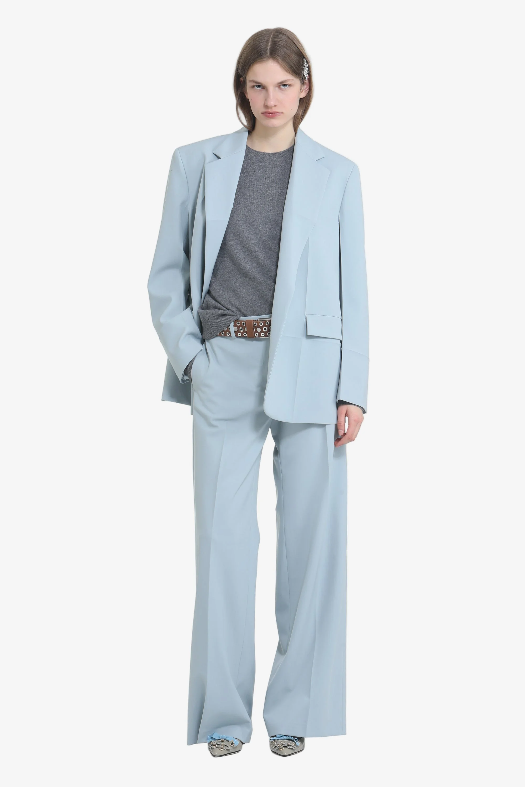 OVERSIZED BLAZER WITH SHOULDER PADS - 1