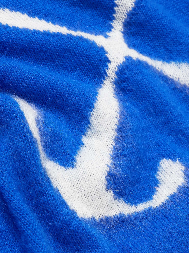 Logo-Jacquard Mohair-Blend Sweater 4