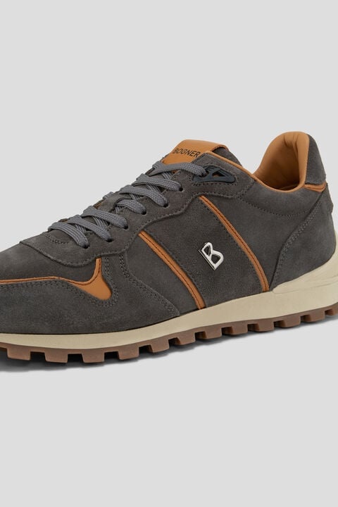 Porto Sneaker in Gray/Camel - 4