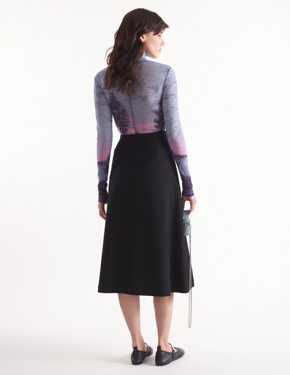 SNAPS MIDI SKIRT - 5