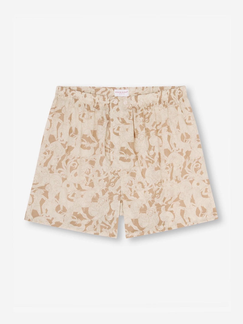 Men's Classic Fit Boxers Ledbury 73 Cotton Batiste Sand - 2