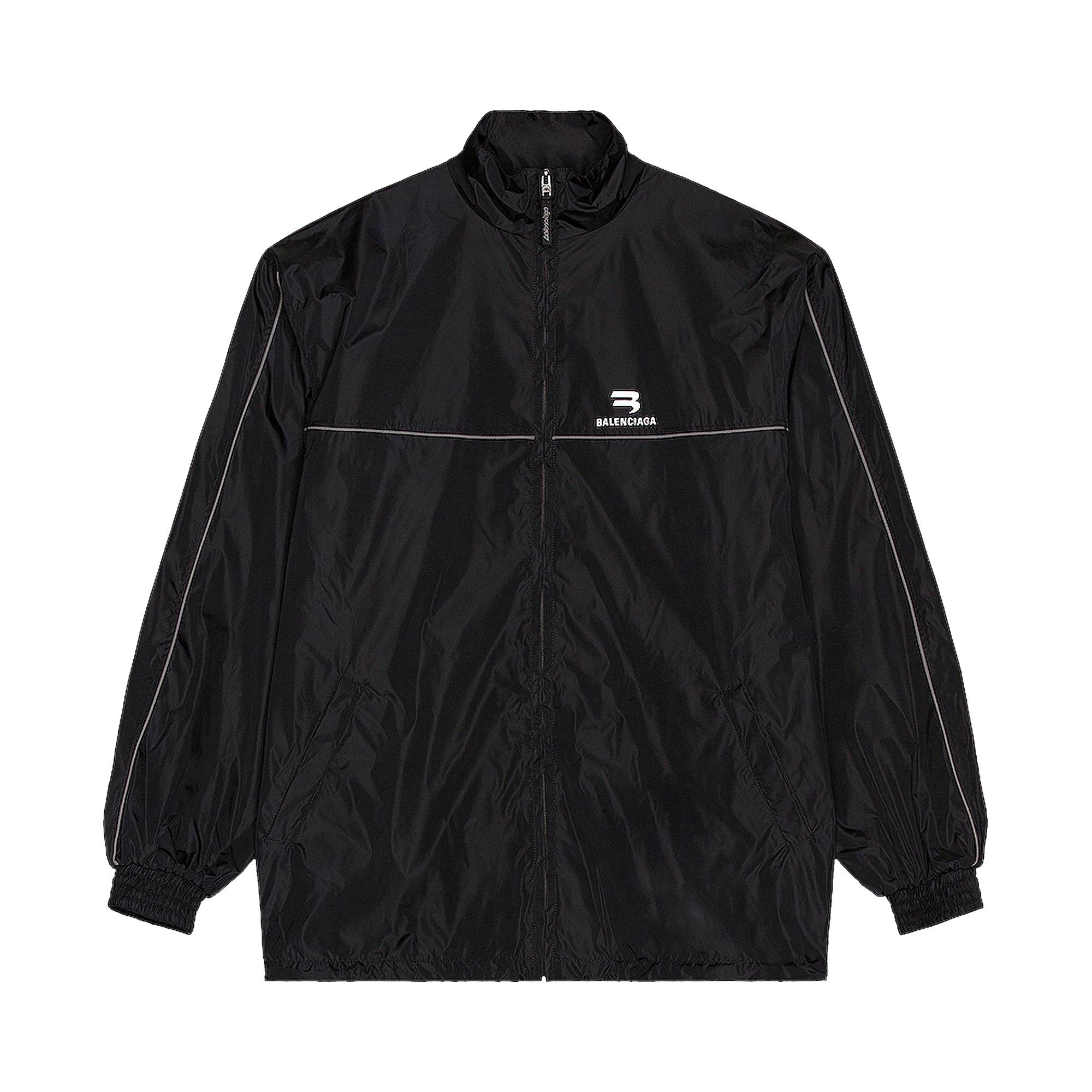Balenciaga Classic Nylon Track Jacket 'Black' - 1