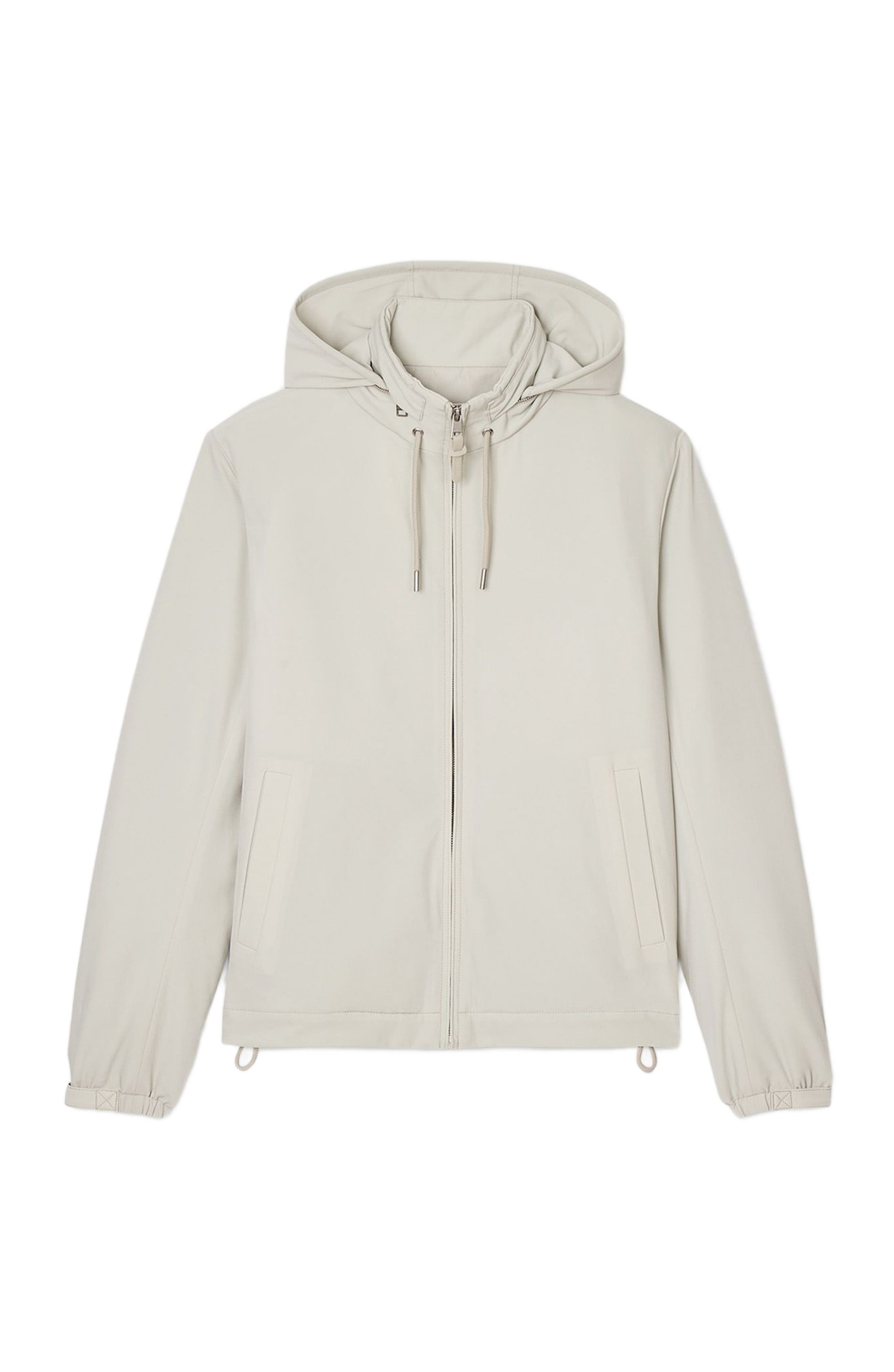 SANDRO Zip-up hooded jacket in Aluminum at Nordstrom - 5