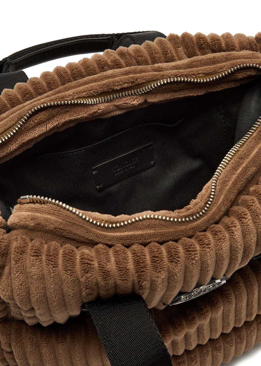 Moncler Caradoc Mini Quilted Corduroy top Handle bag - 3