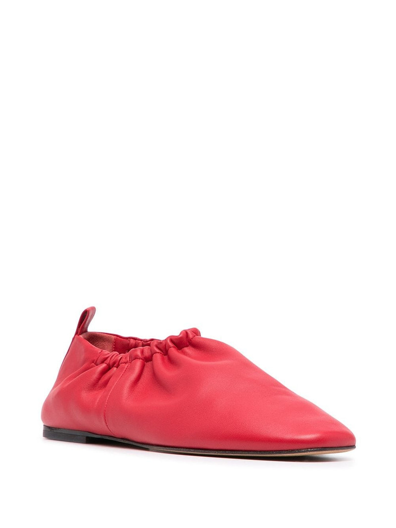 3.1 Phillip Lim ruched-details leather slippers outlook
