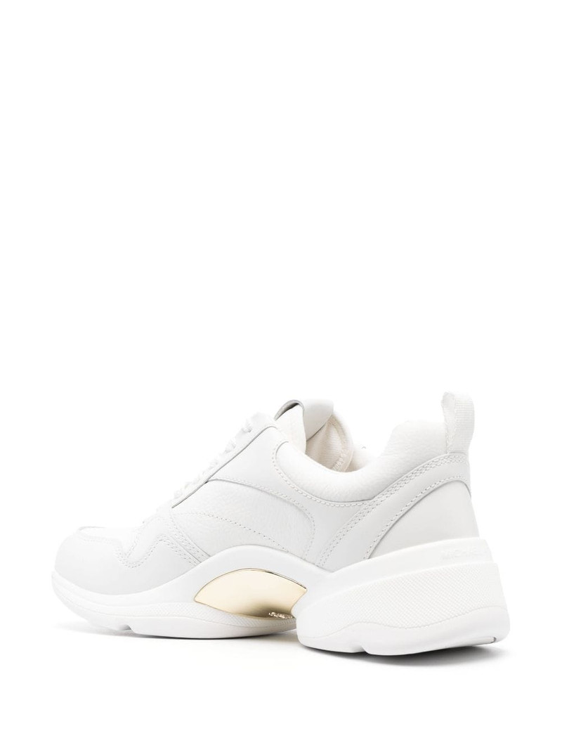 logo-plaque lace-up sneakers 3