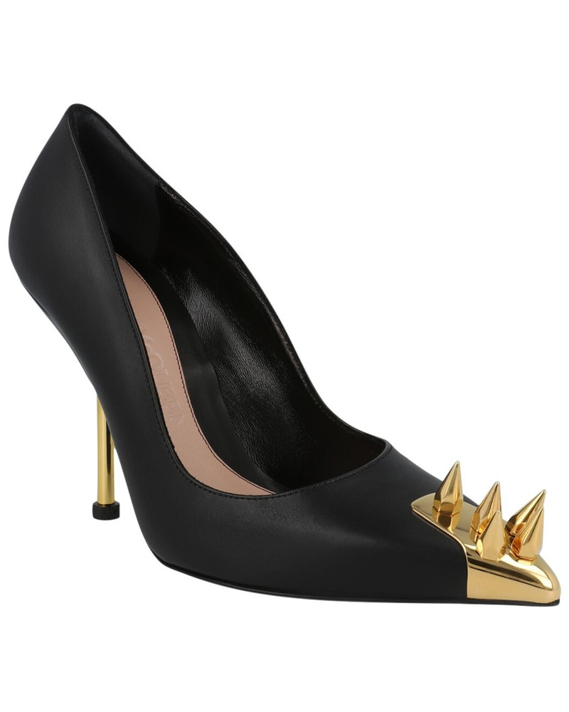Alexander McQueen Punk Pumps Black Gold (Women's) 1