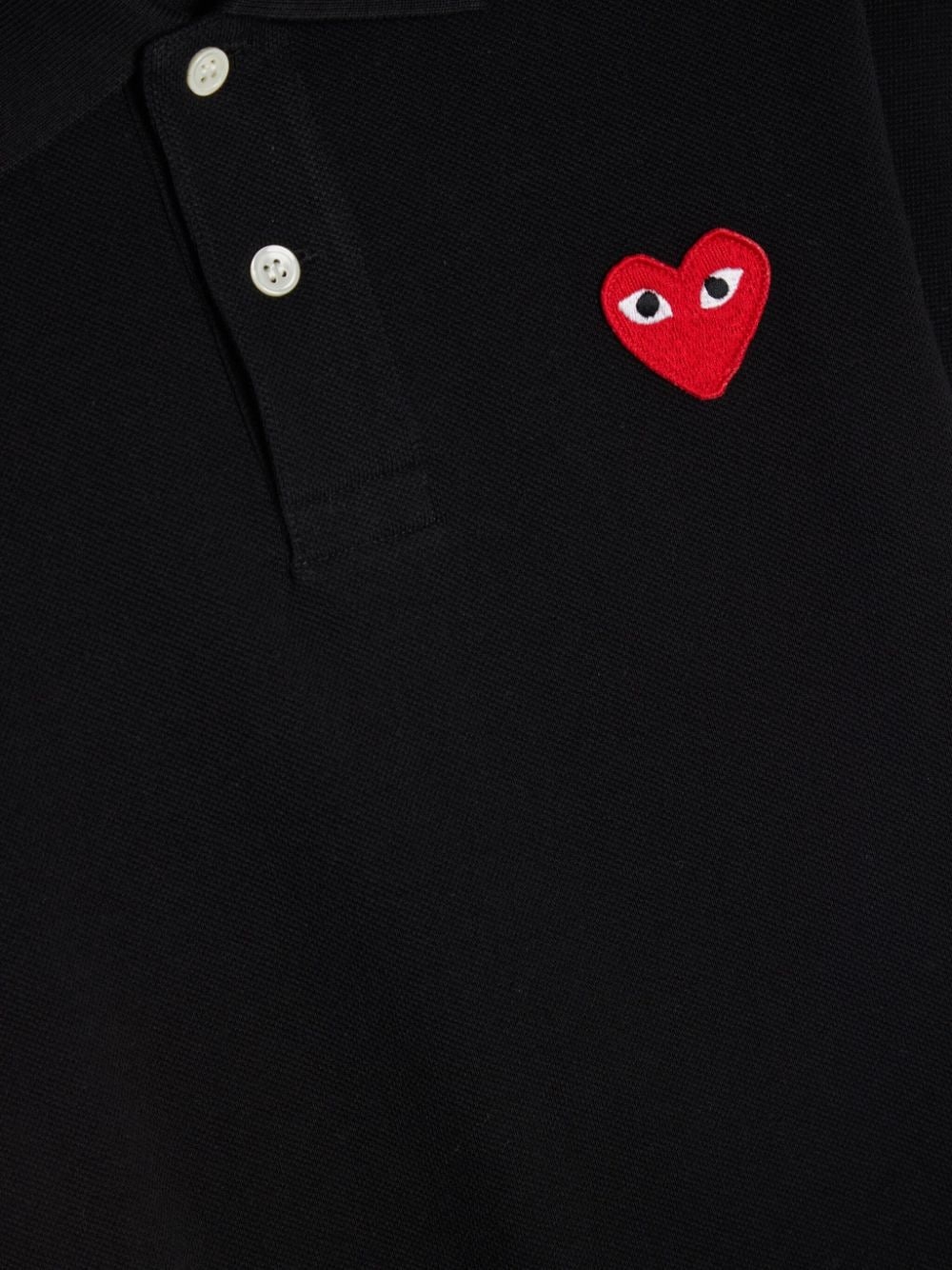 logo-appliqué piqué cotton polo shirt - 4