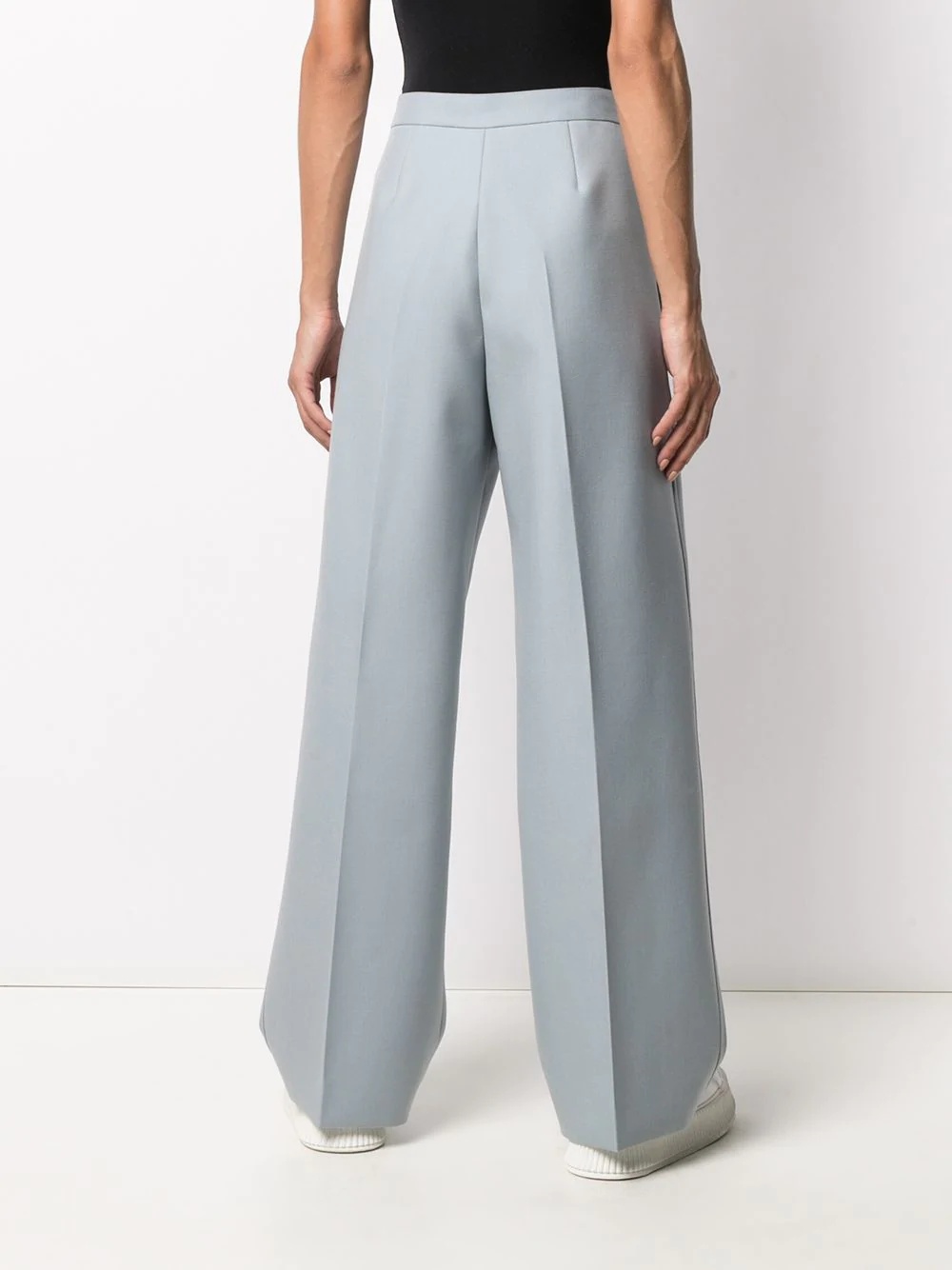 straight-leg wool trousers - 4