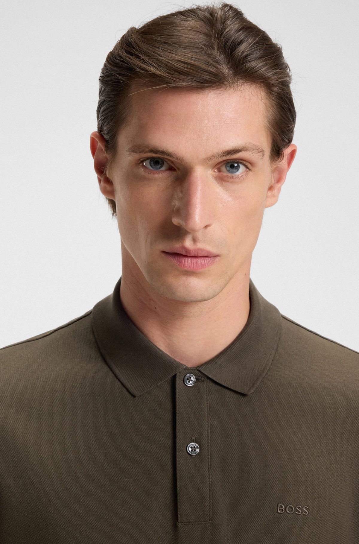 PALLAS POLO SHIRT IN COTTON PIQUÉ WITH LOGO DETAILS - 3