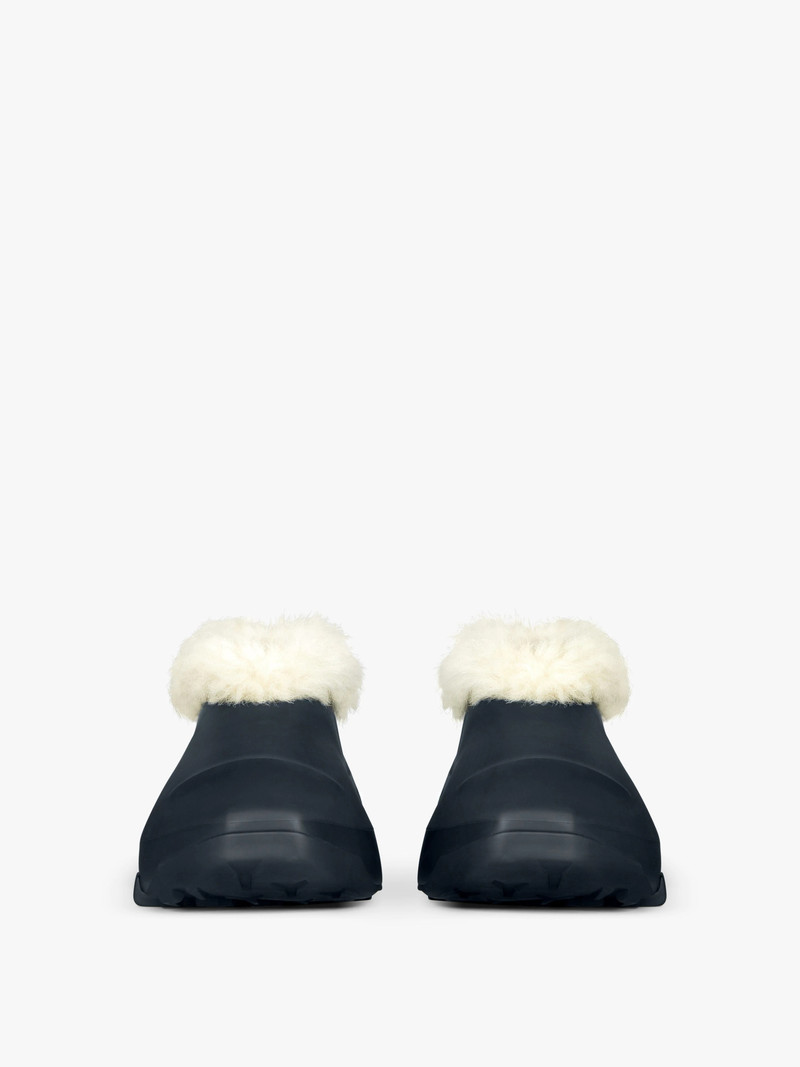 MONUMENTAL MALLOW SHOES IN RUBBER AND SHEARLING 2