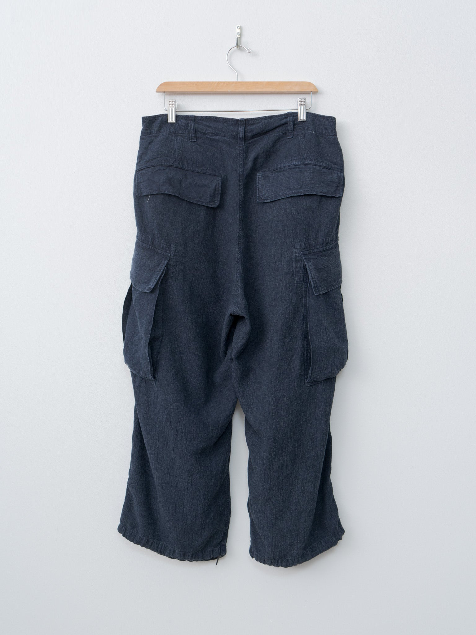 Linen Jungle Fatigue Pants - Navy - 10