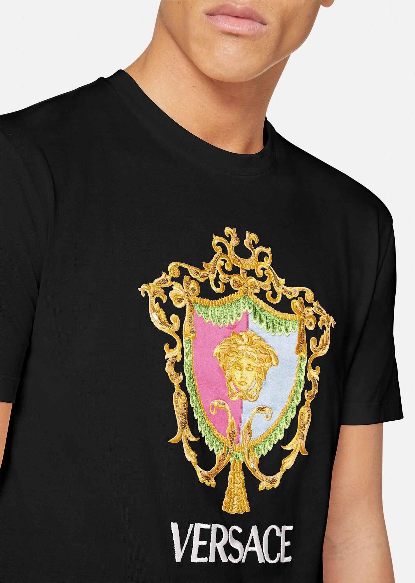 Embroidered Medusa T-Shirt - 5