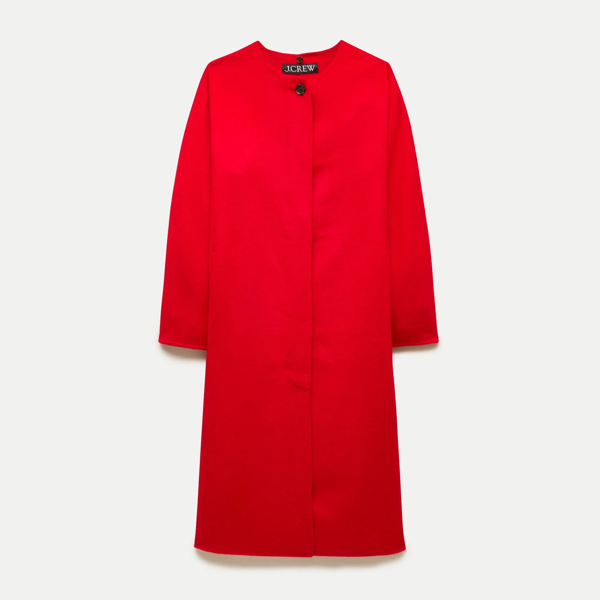 Valentina scarf coat in drapey wool blend - 1