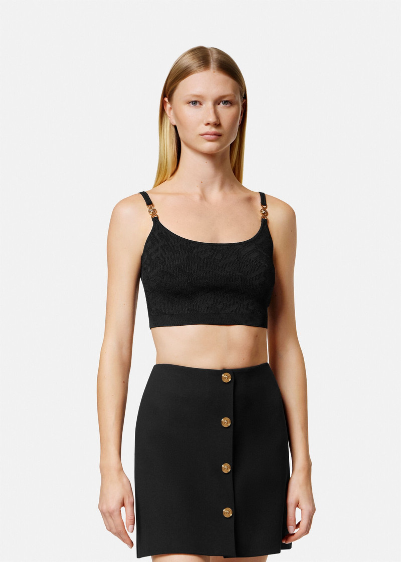 La Greca Medusa Jacquard Crop Top 3