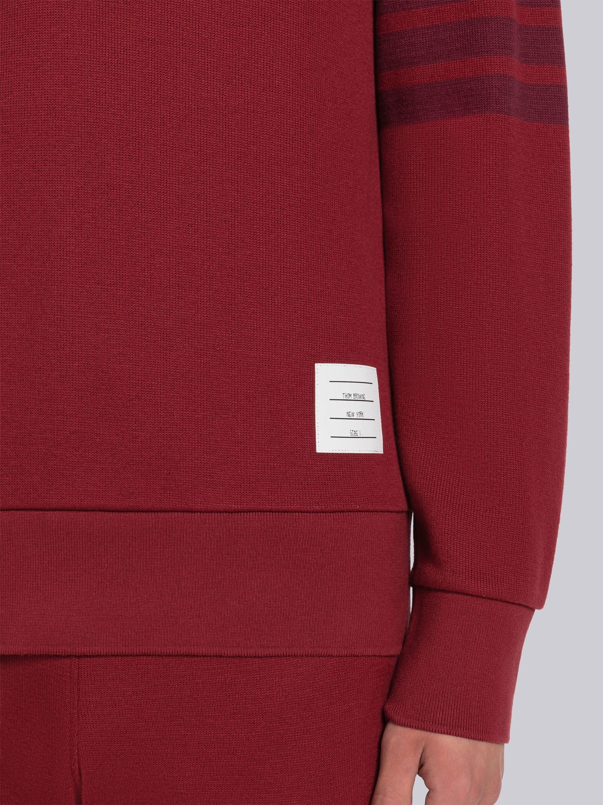DOUBLE FACE KNIT 4-BAR LONG SLEEVE POLO - 6