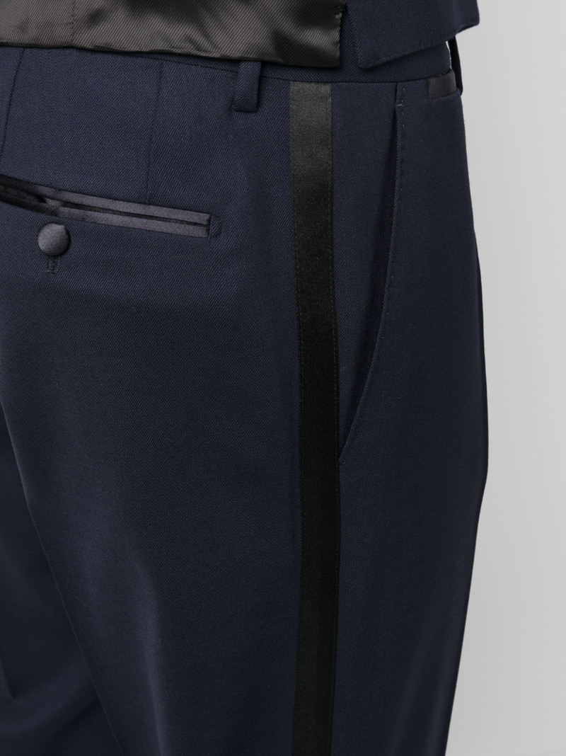 tuxedo-style three-piece suit 7