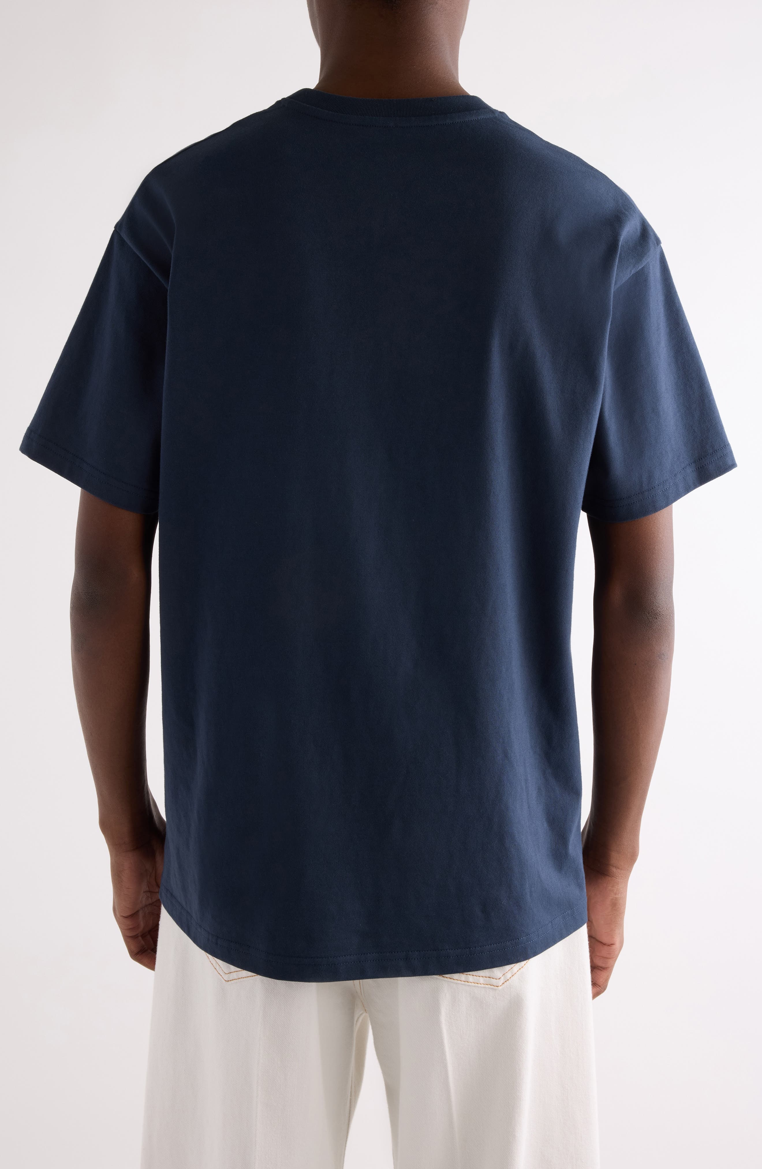 Givenchy Regular Fit Logo Patch T-Shirt in Navy/White at Nordstrom - 3