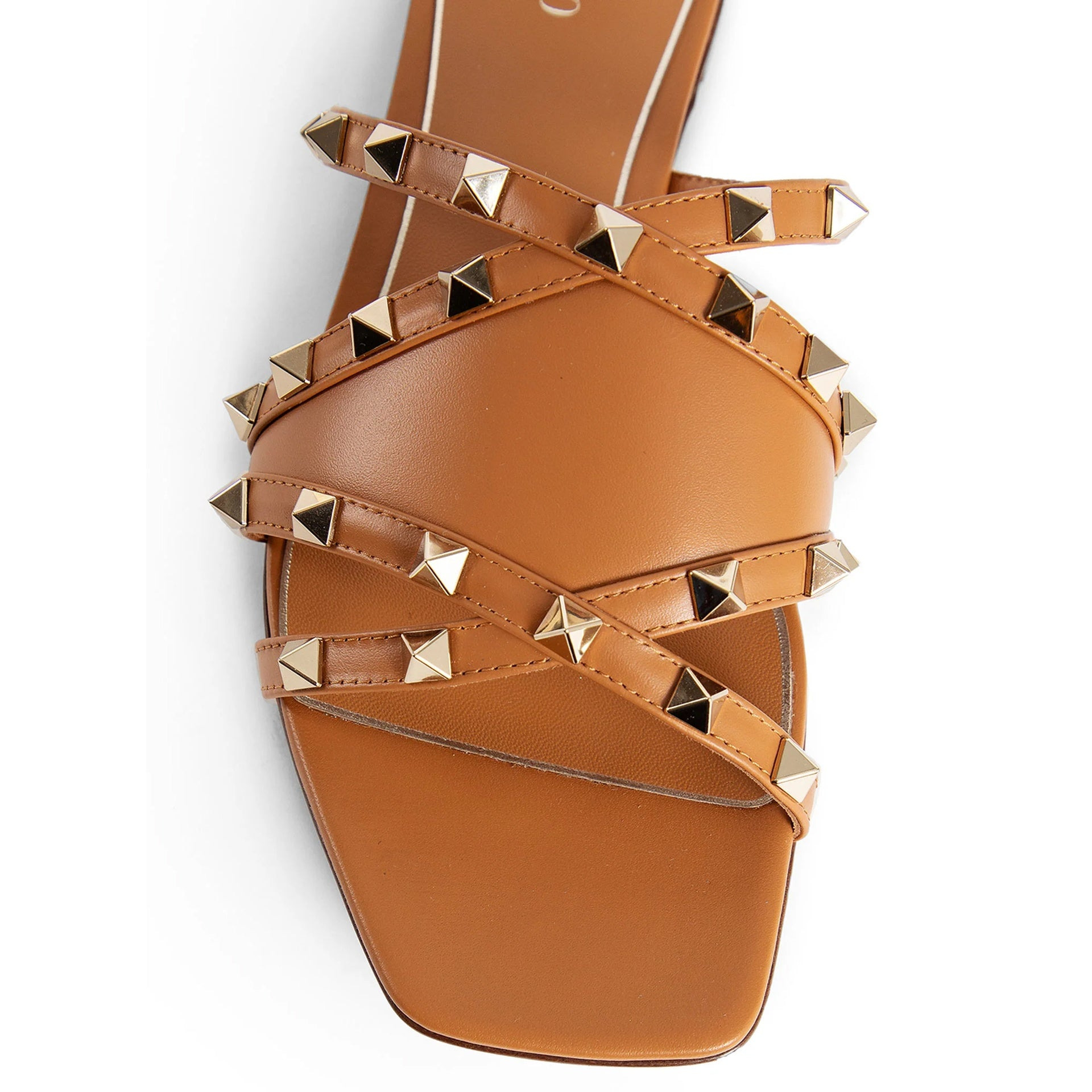 Valentino Garavani Rockstud Leather Flat Sandals Women - 4