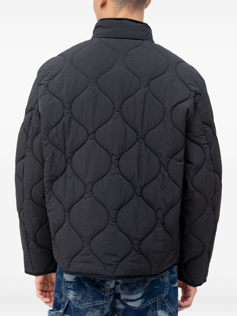HUGO quilted zip-up jacket outlook