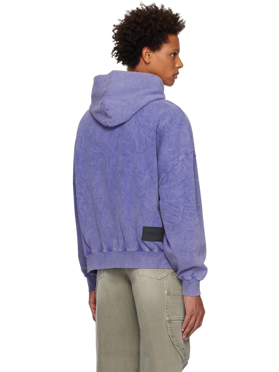 Purple Wave Line Hoodie - 3