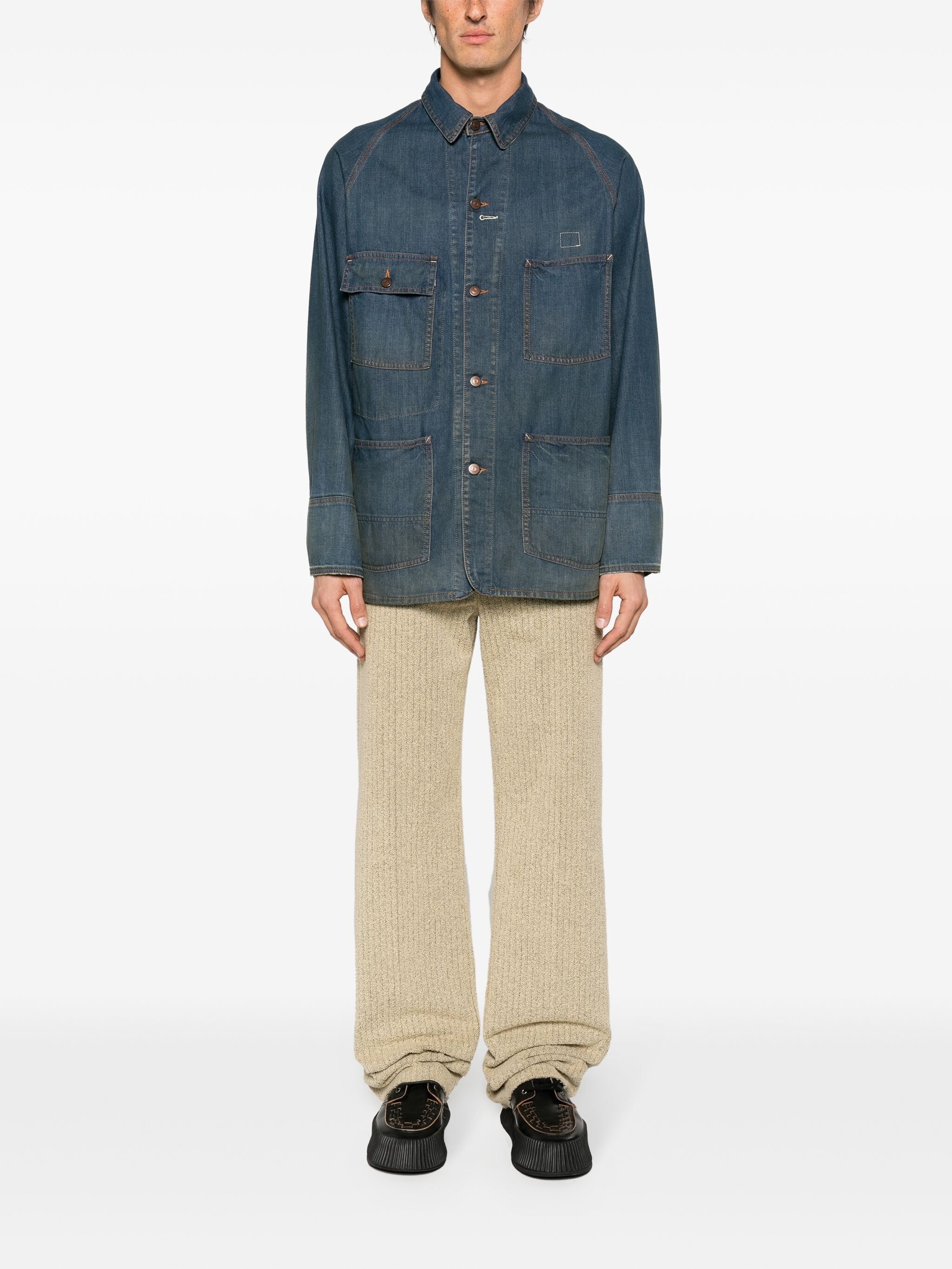 MAISON MARGIELA Men Japanese Denim Jacket - 3