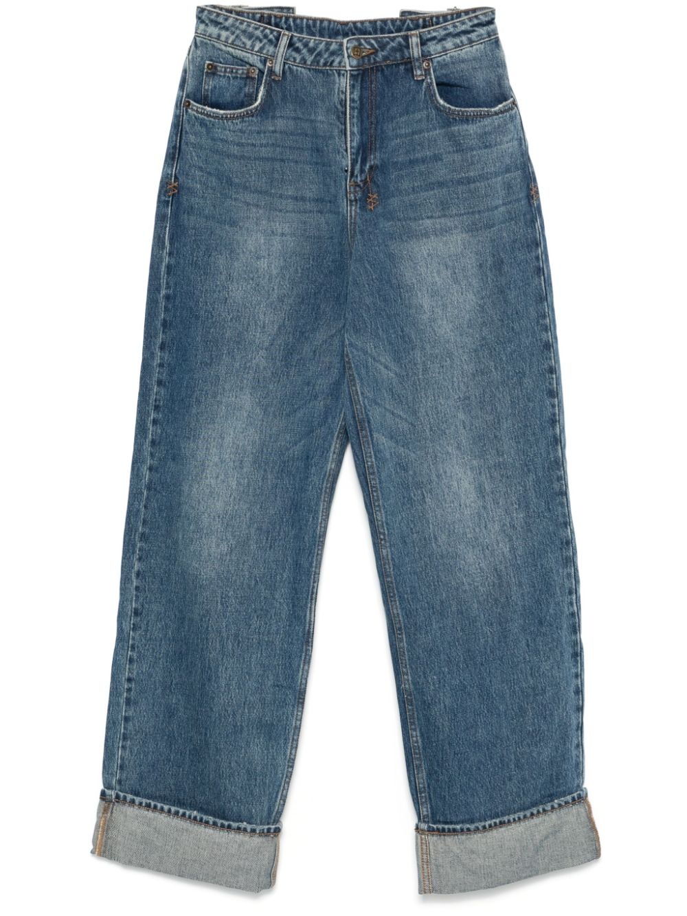 Low Rider Cuffed Aged jeans - 1