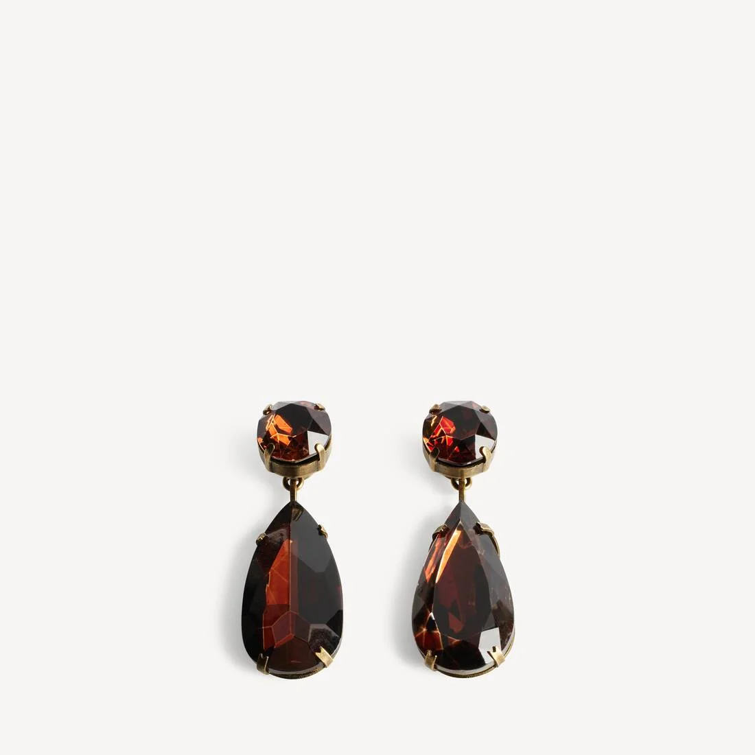 Women's Gala Pendant Earrings in Smoke/dark Gold - 1