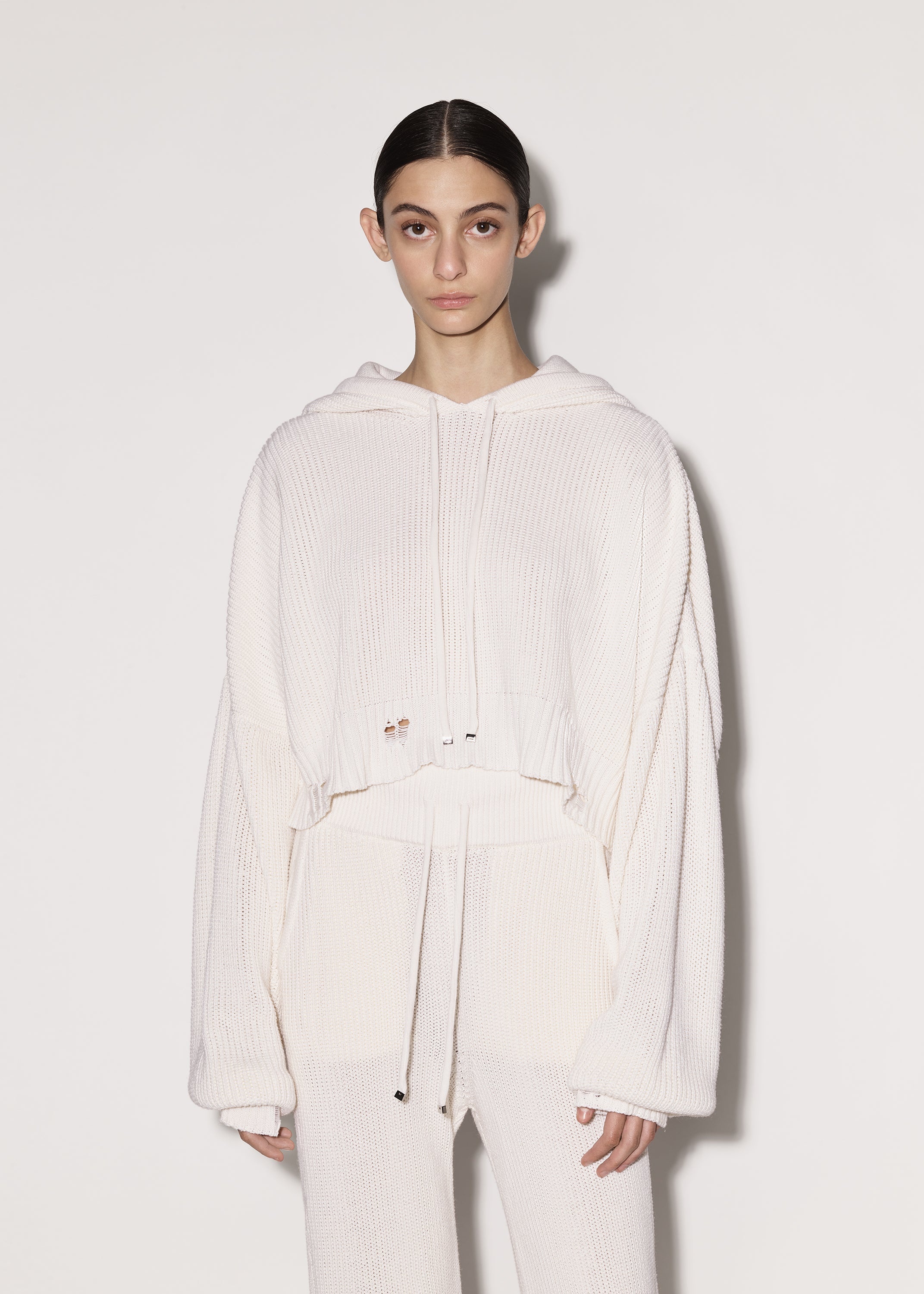 OVERSIZED RIB HOODIE - 3