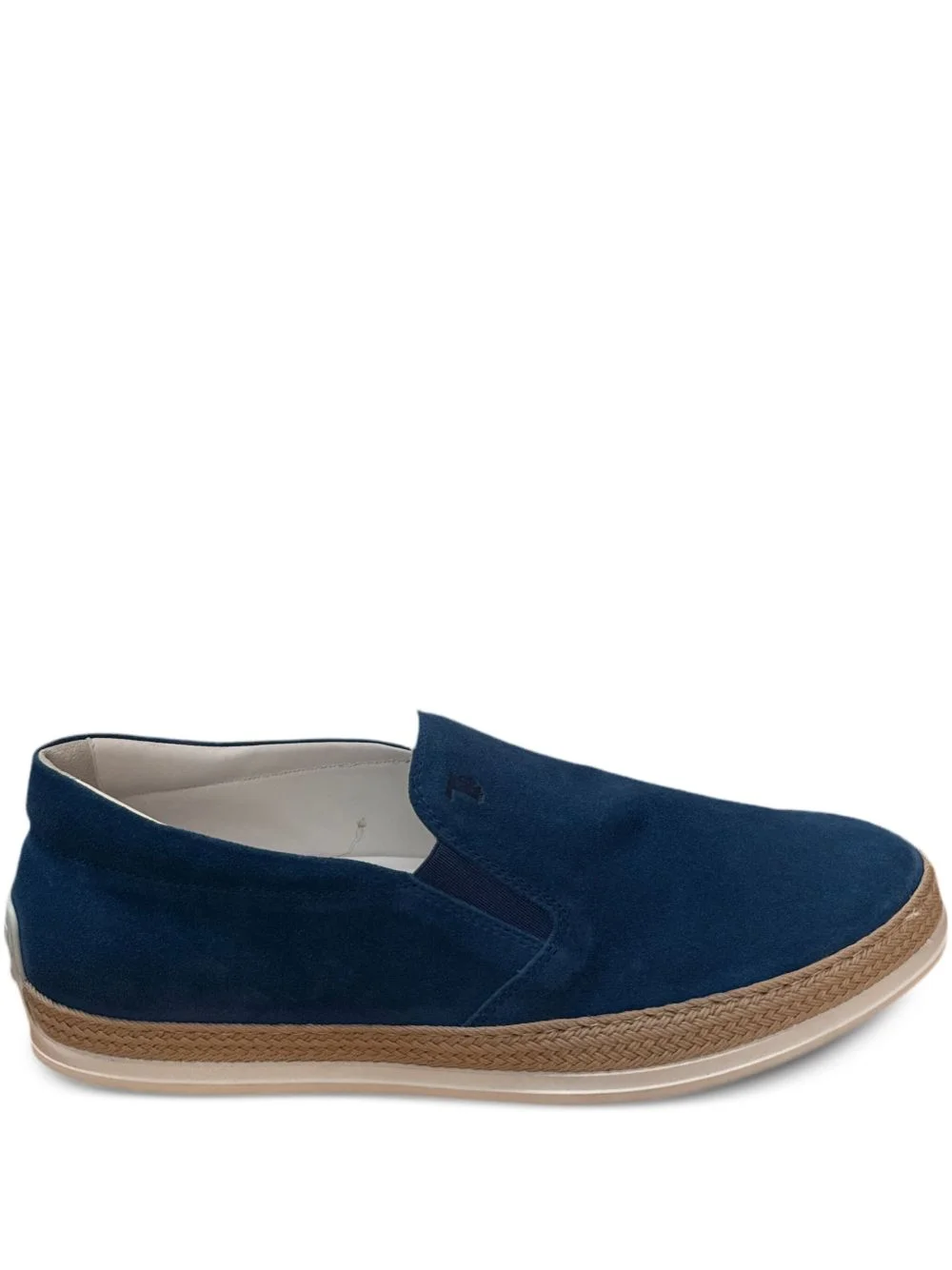 suede rope-trimmed espadrilles - 1