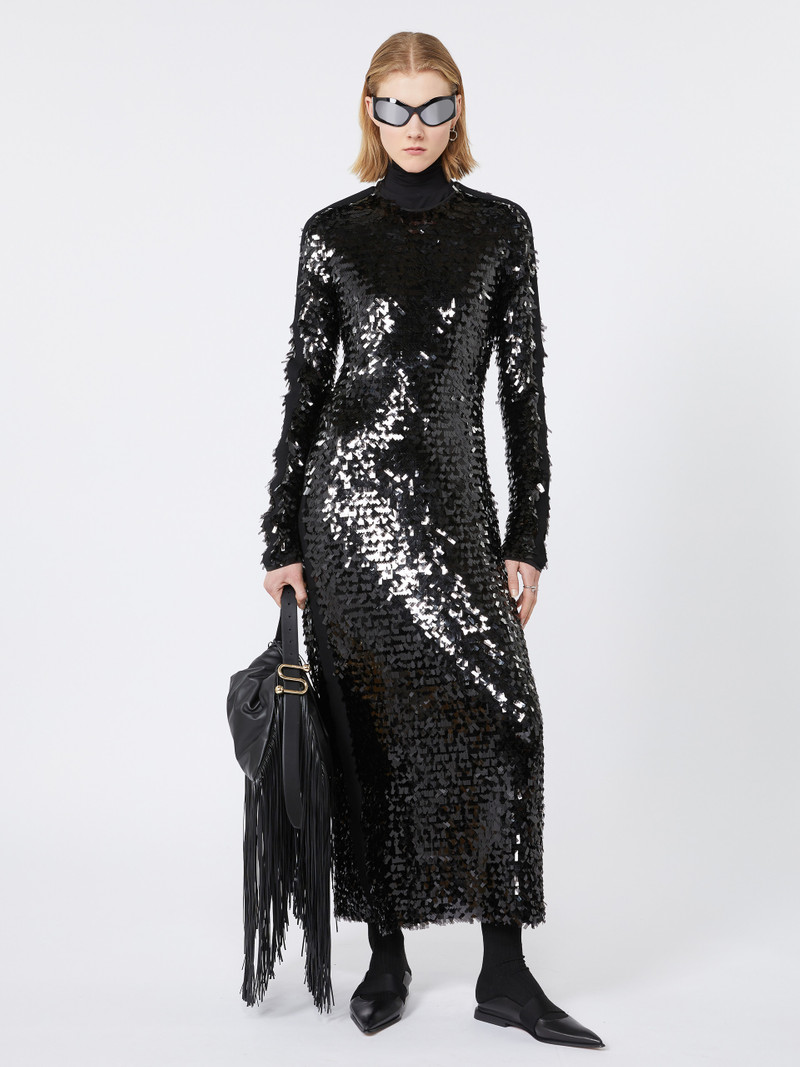 Sportmax ELLENI Sequin-adorned jersey dress outlook