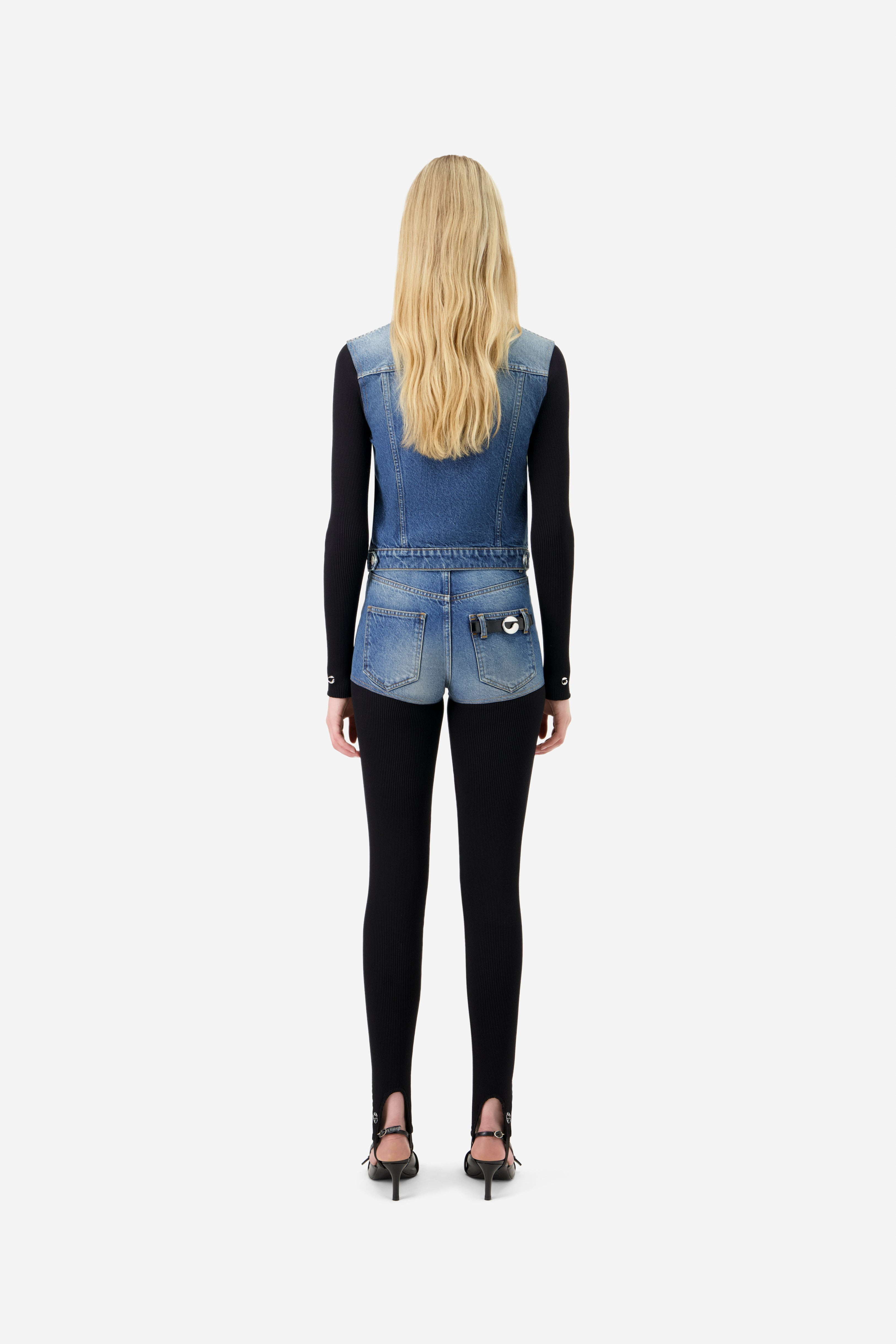Hybrid Rib Denim Pants - 4