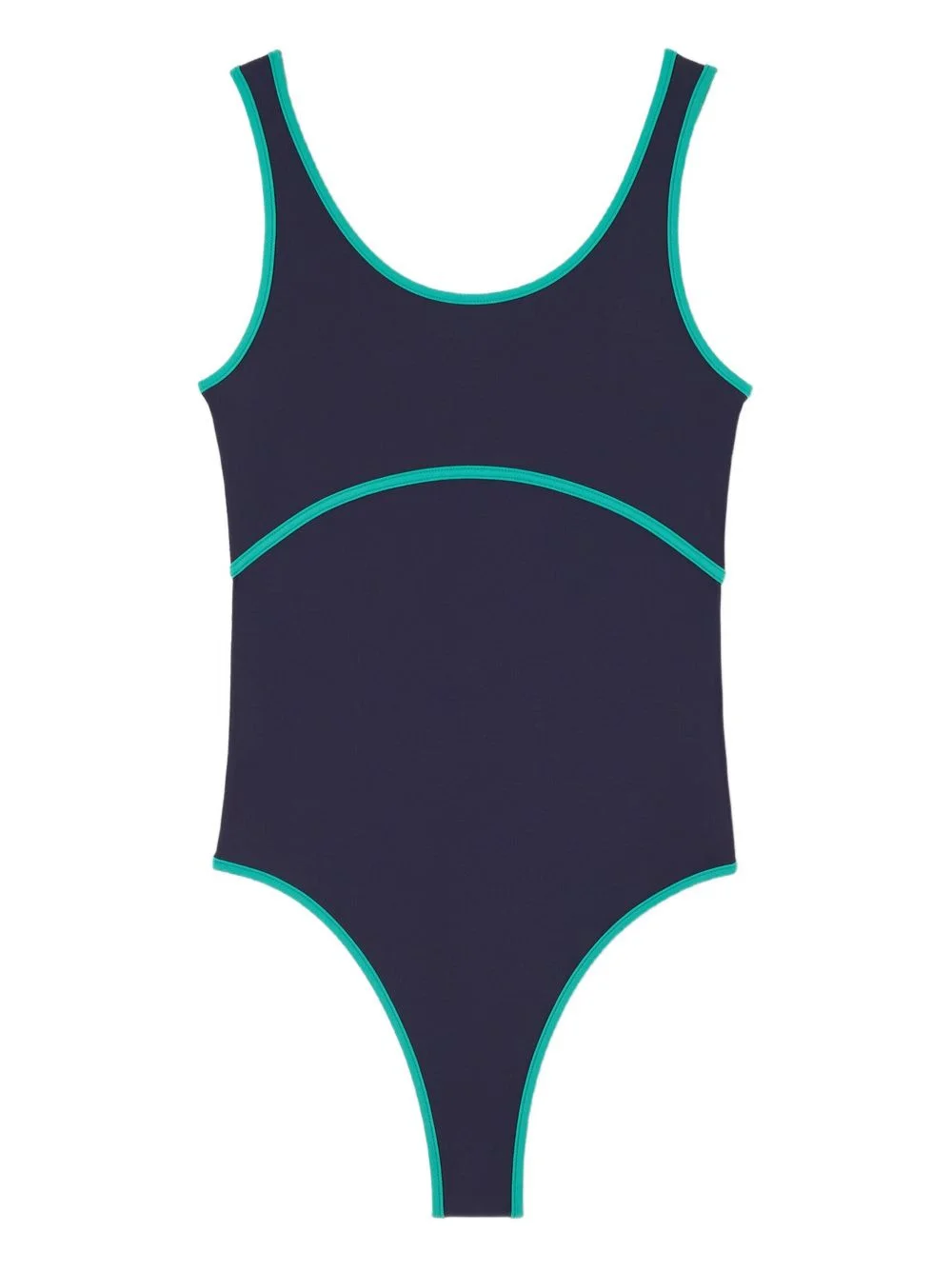 Arena contrast-trim swimsuit - 1