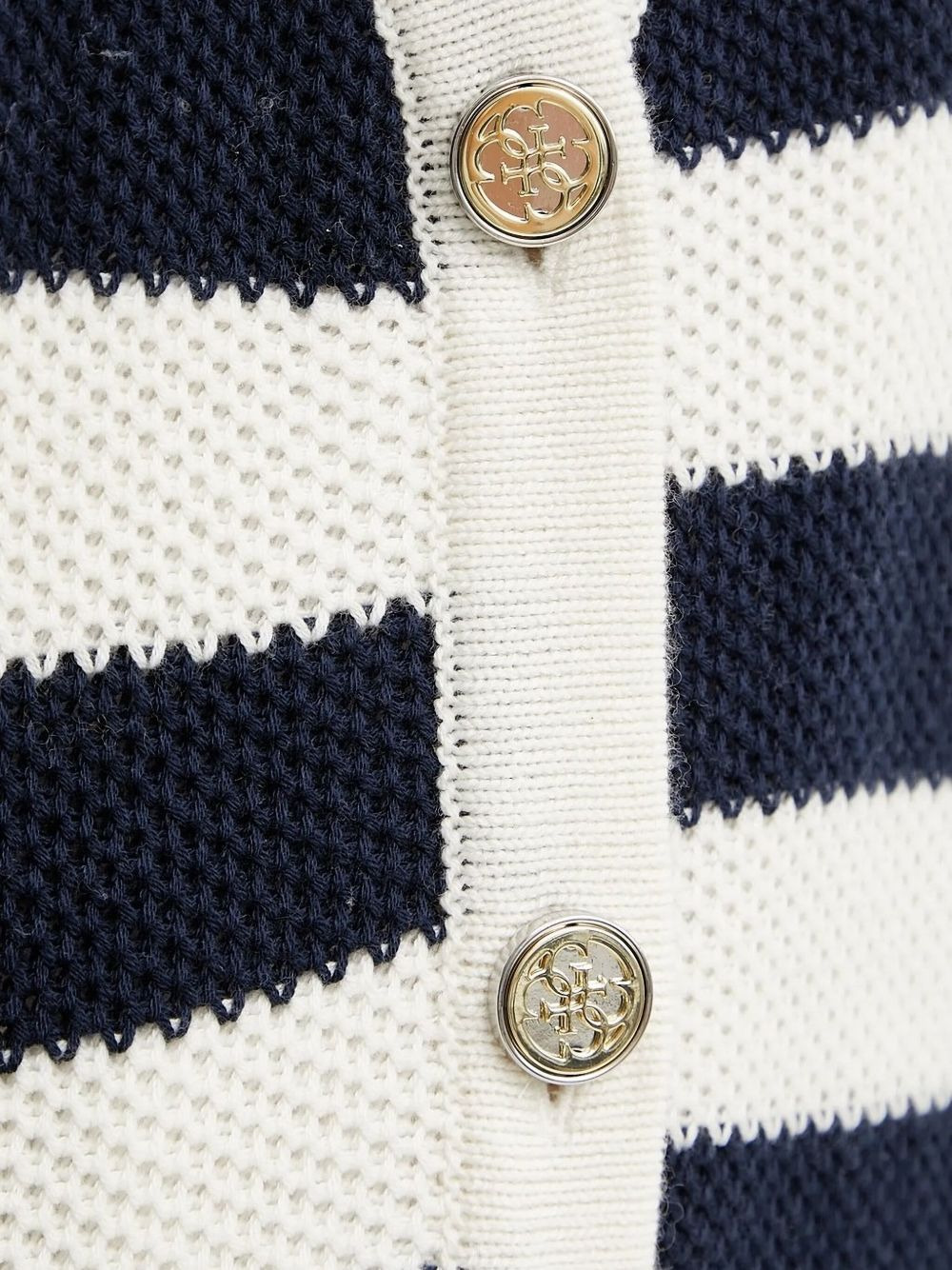 striped buttoned cardigan - 4