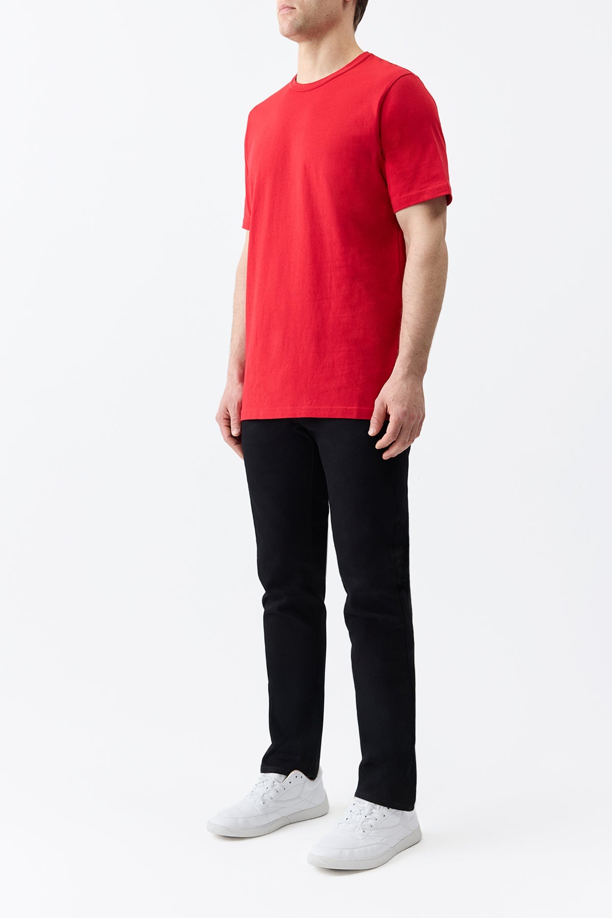 Bandeira T-shirt in Scarlet Red Organic Cotton - 4
