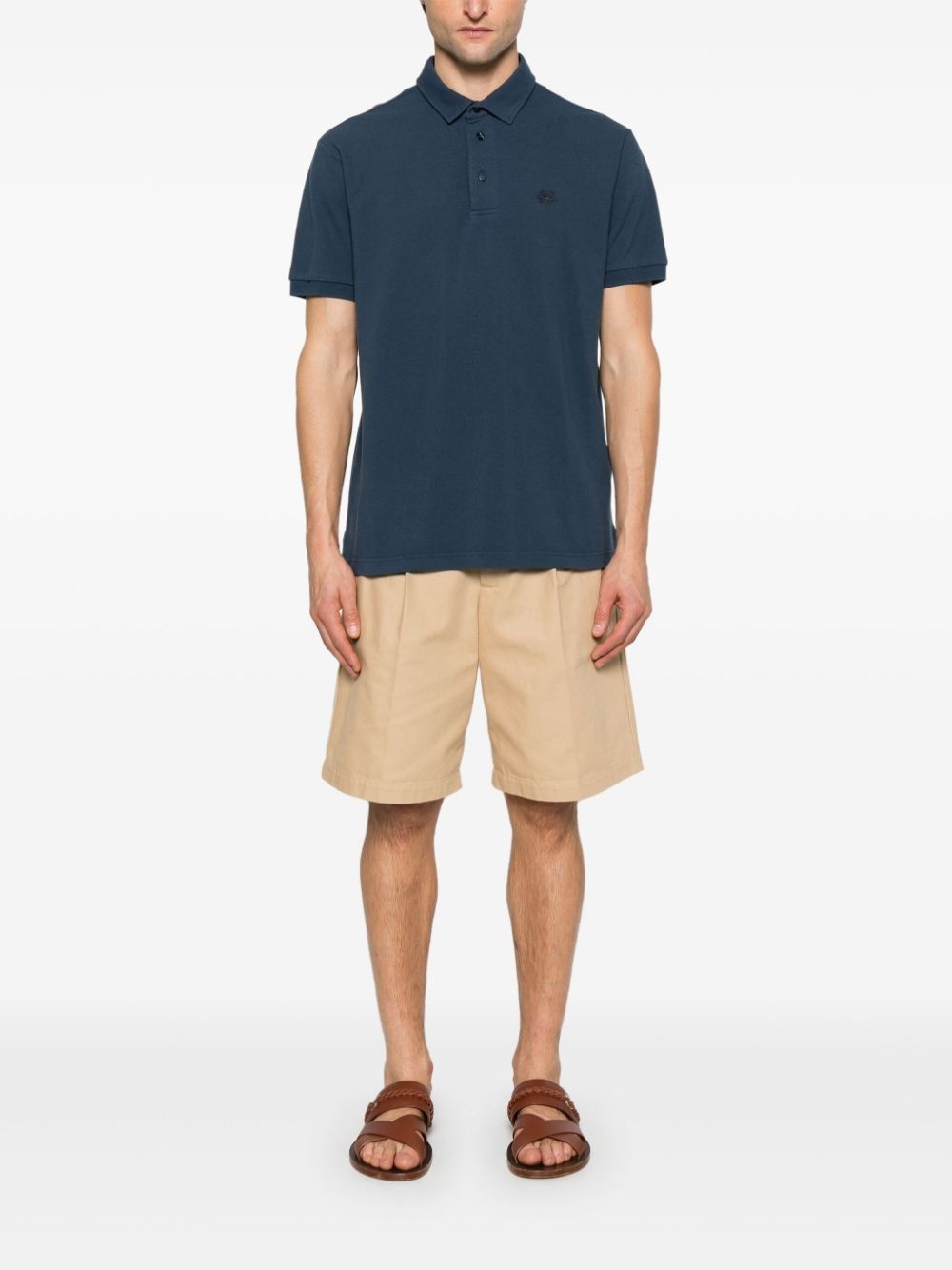 Pegaso-embroidered polo shirt - 2