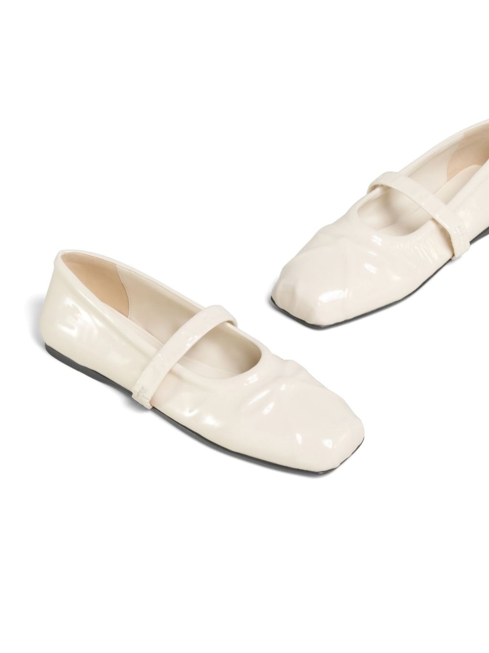patent-leather ballerina shoes - 5