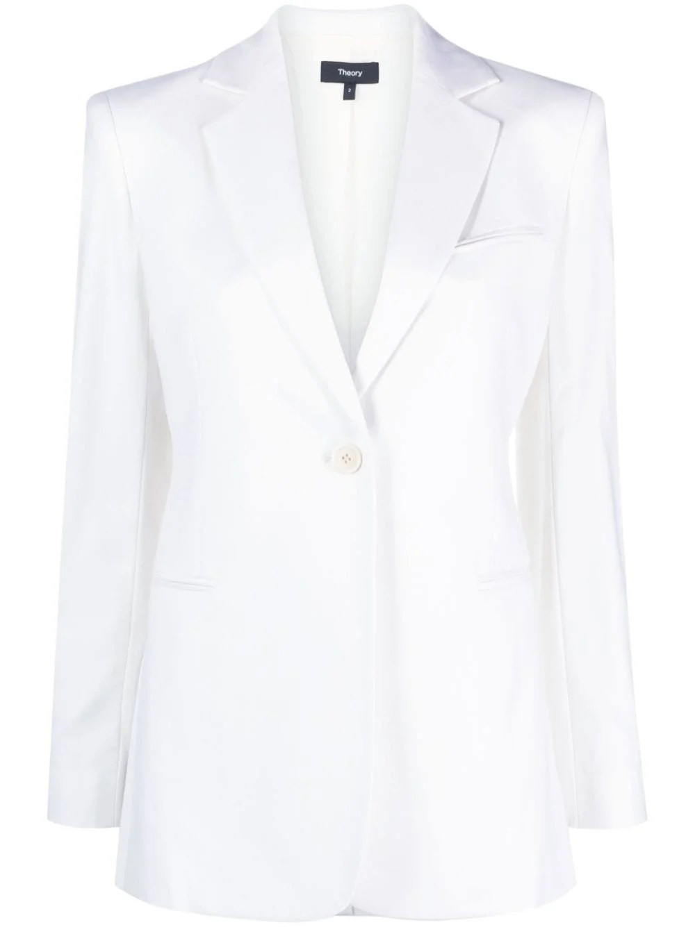 double-breasted wool blazer - 1
